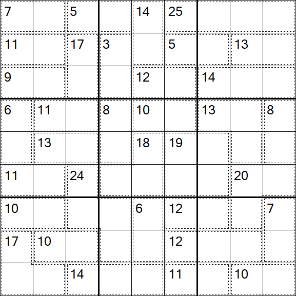 Killer Sudoku - Einfach