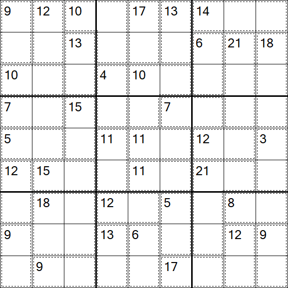 Killer Sudoku - Fácil