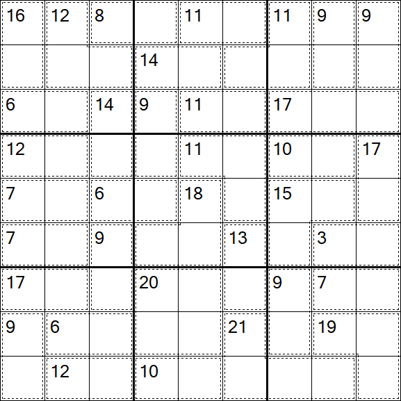 Killer Sudoku - Fácil