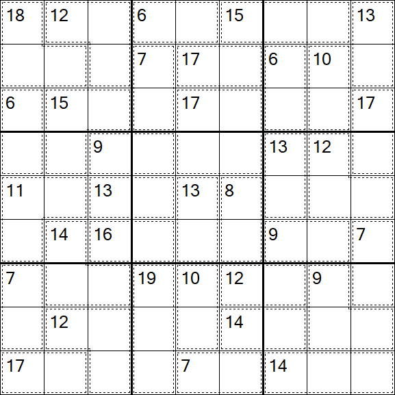 Killer Sudoku - Einfach