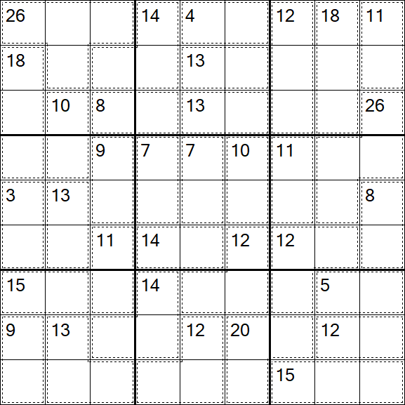 Killer Sudoku - Easy