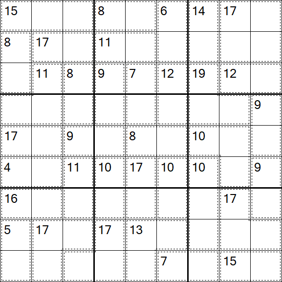 Killer Sudoku - Einfach