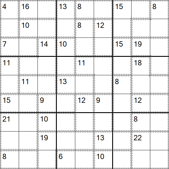 Killer Sudoku - Easy