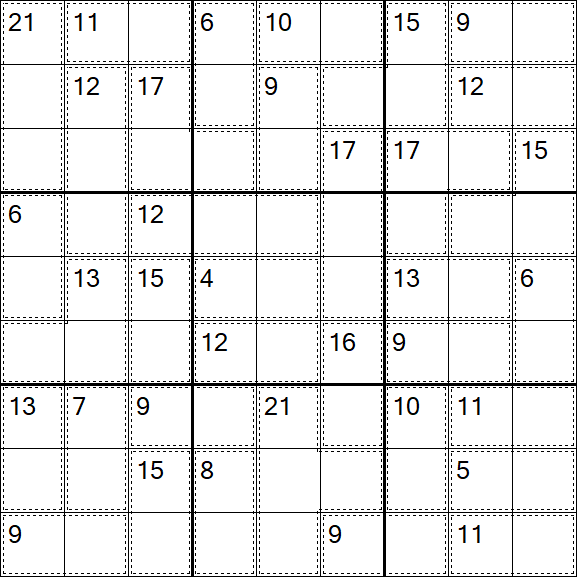 Killer Sudoku - Fácil