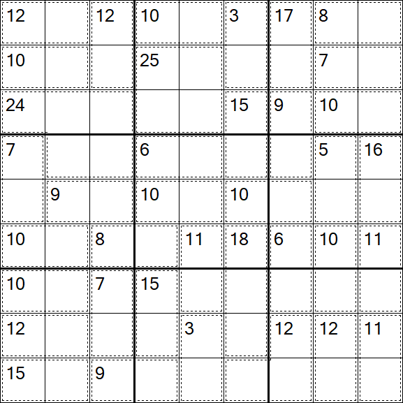 Killer Sudoku - Easy