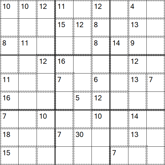 Killer Sudoku - Fácil