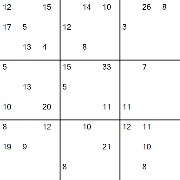 Killer Sudoku - Fácil