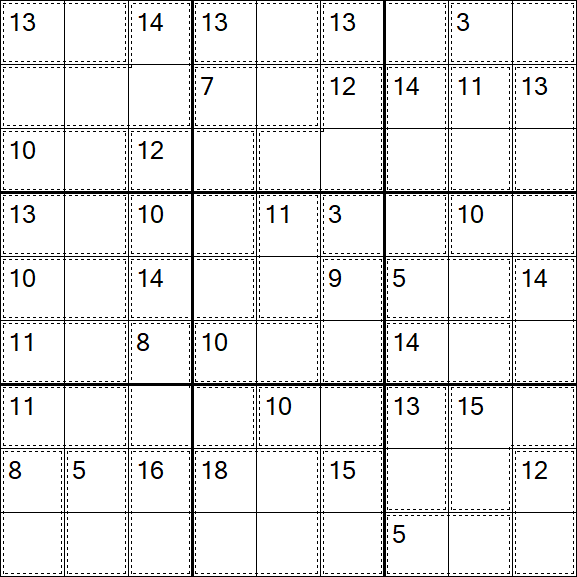 Killer Sudoku - Fácil