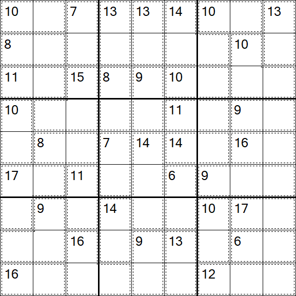 Killer Sudoku - Fácil