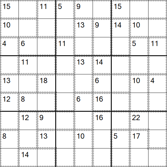 Killer Sudoku - Fácil