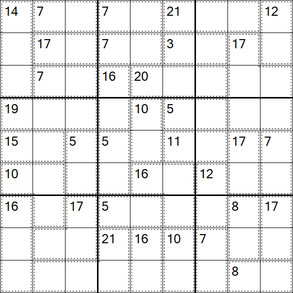 Killer Sudoku - Fácil