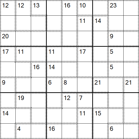 Killer Sudoku - Fácil