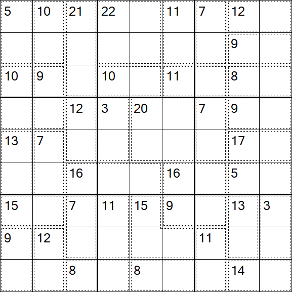 Killer Sudoku - Einfach