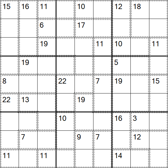 Killer Sudoku - Fácil