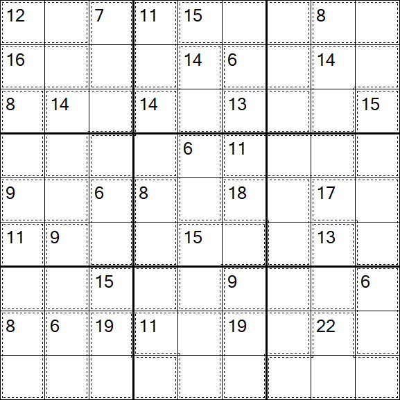 Killer Sudoku - Fácil