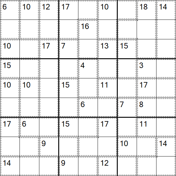 Killer Sudoku - Fácil