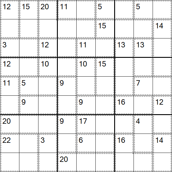 Killer Sudoku - Fácil