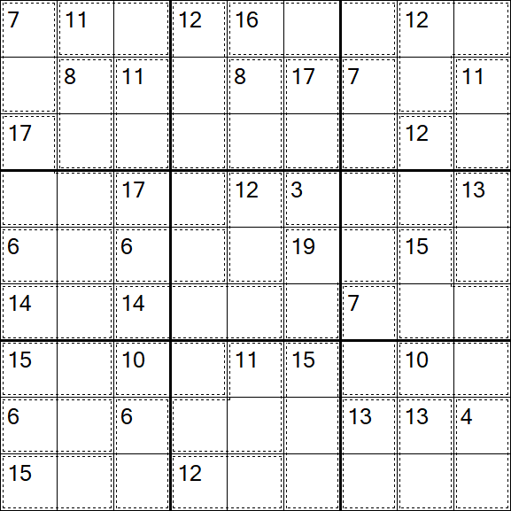 Killer Sudoku - Einfach