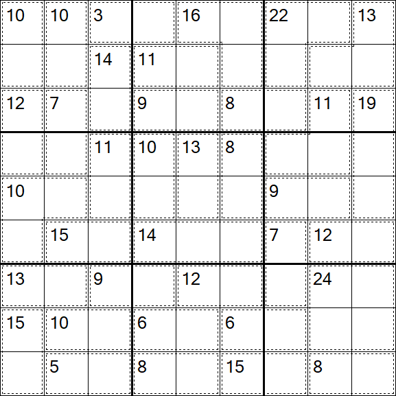 Killer Sudoku - Easy