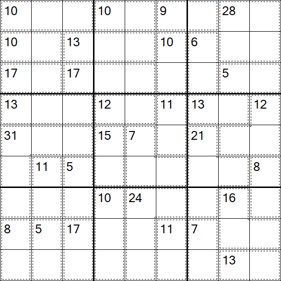 Killer Sudoku - Easy