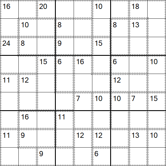 Killer Sudoku - Easy
