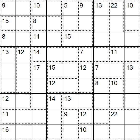 Killer Sudoku - Easy
