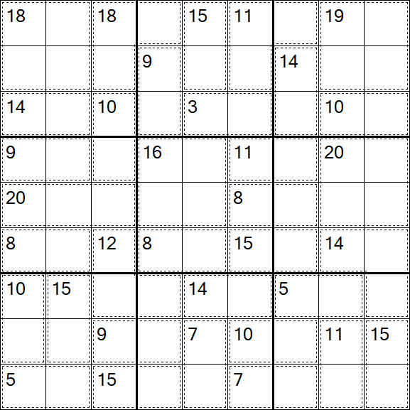 Killer Sudoku - Einfach