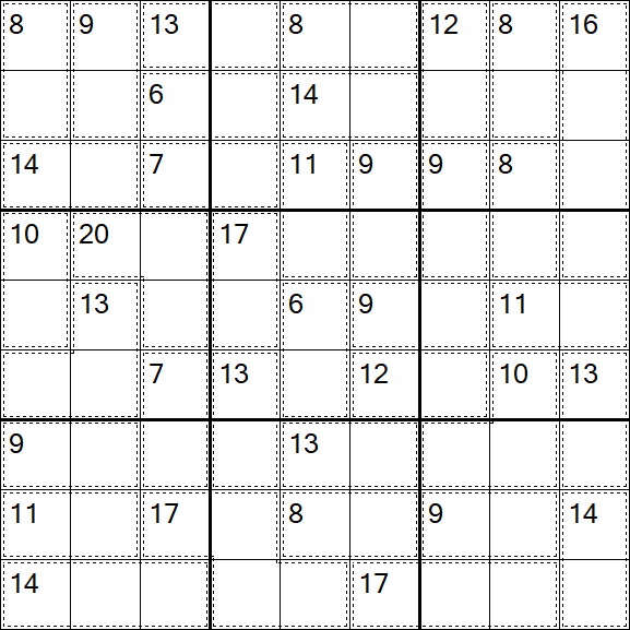 Killer Sudoku - Einfach