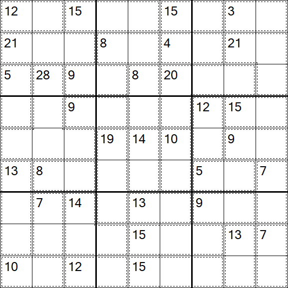 Killer Sudoku - Easy