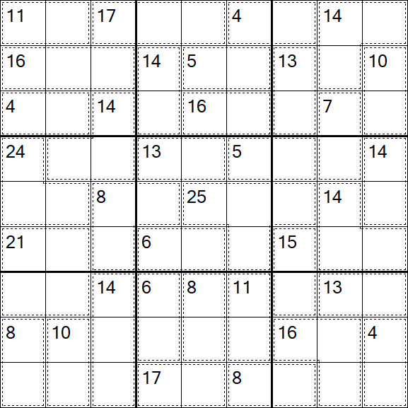 Killer Sudoku - Einfach