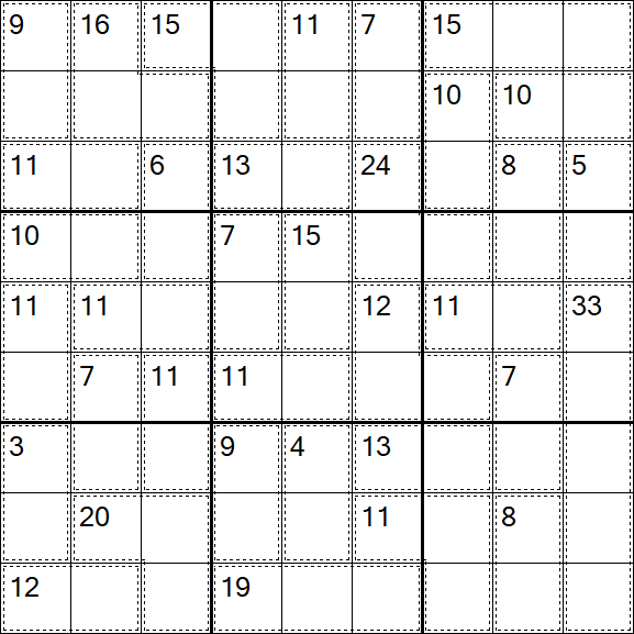 Killer Sudoku - Easy