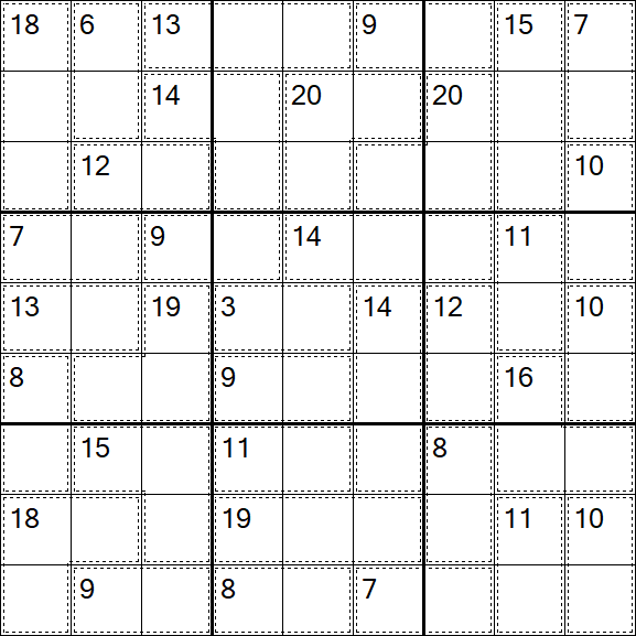 Killer Sudoku - Einfach