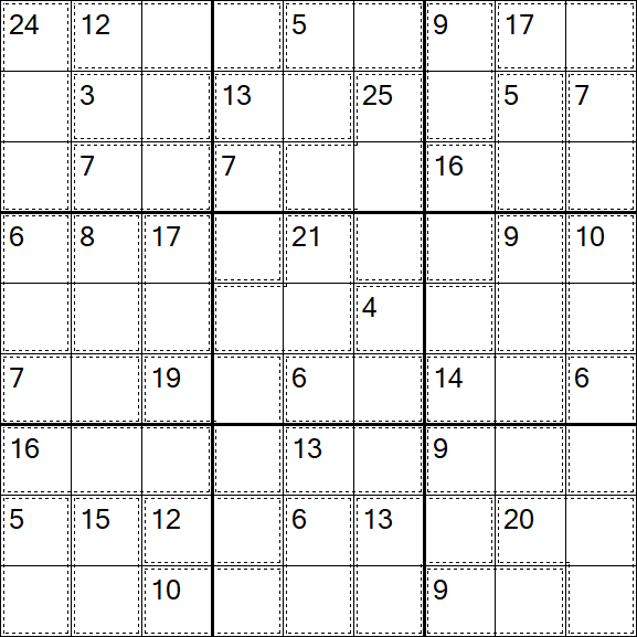 Killer Sudoku - Easy