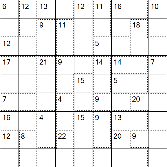 Killer Sudoku - Einfach