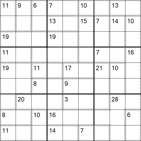 Killer Sudoku - Einfach