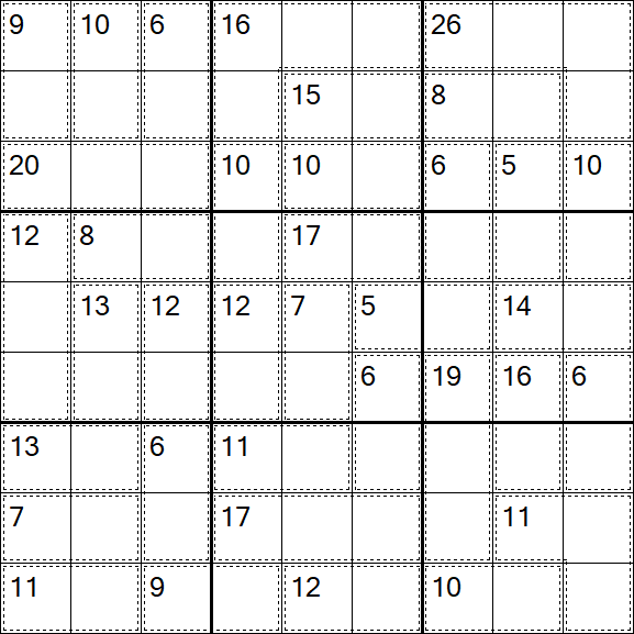 Killer Sudoku - Einfach