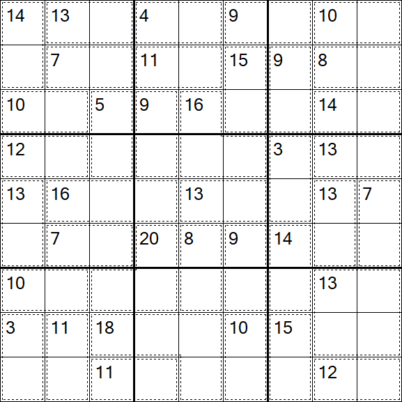 Killer Sudoku - Easy