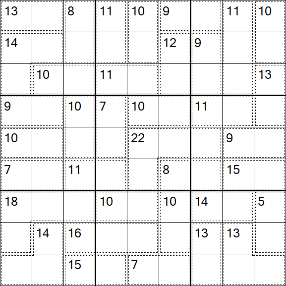 Killer Sudoku - Einfach