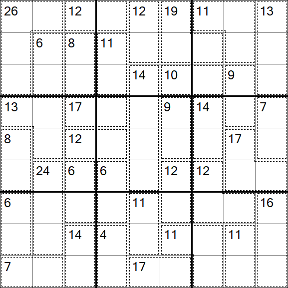 Killer Sudoku - Easy