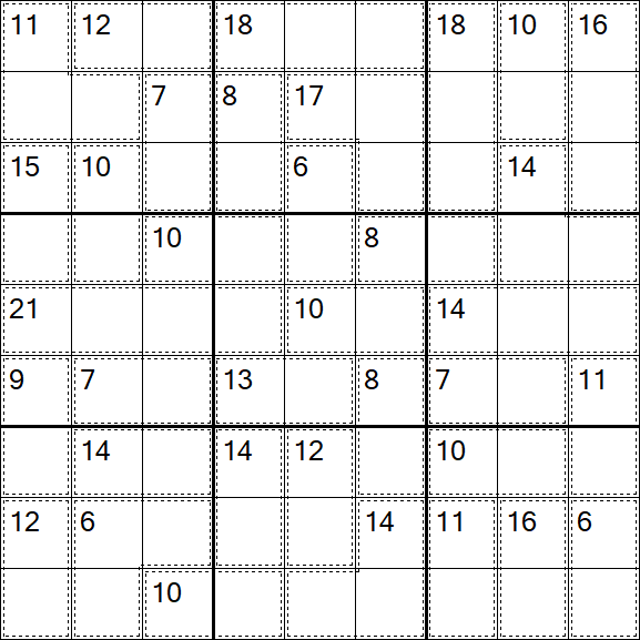 Killer Sudoku - Einfach