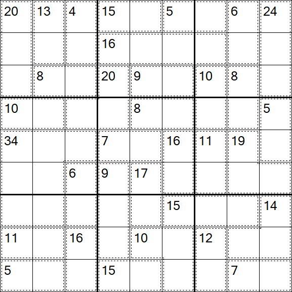 Killer Sudoku - Easy