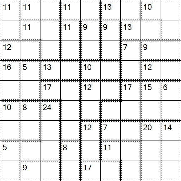 Killer Sudoku - Easy