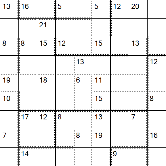 Killer Sudoku - Easy