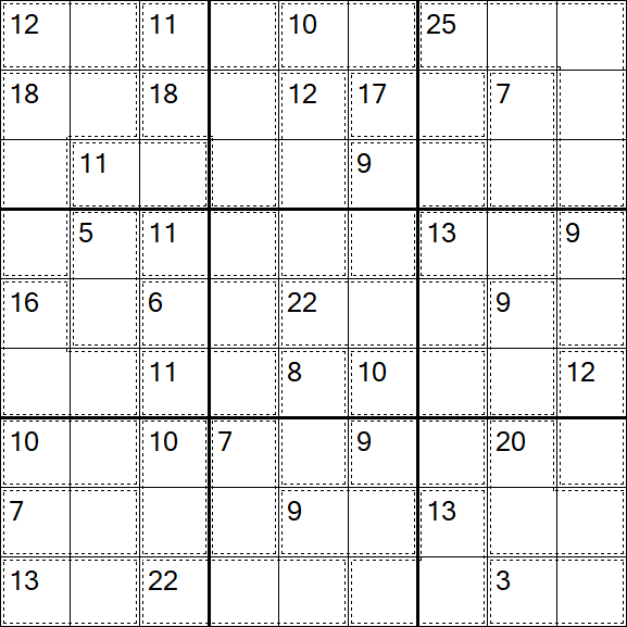 Killer Sudoku - Einfach