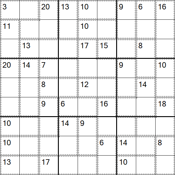 Killer Sudoku - Easy