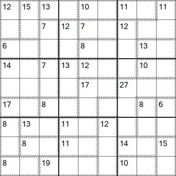 Killer Sudoku - Easy