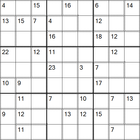 Killer Sudoku - Easy