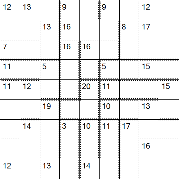 Killer Sudoku - Easy