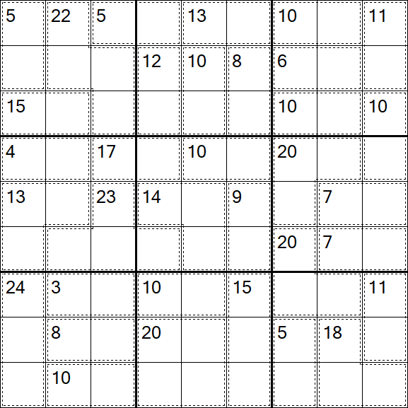 Killer Sudoku - Easy