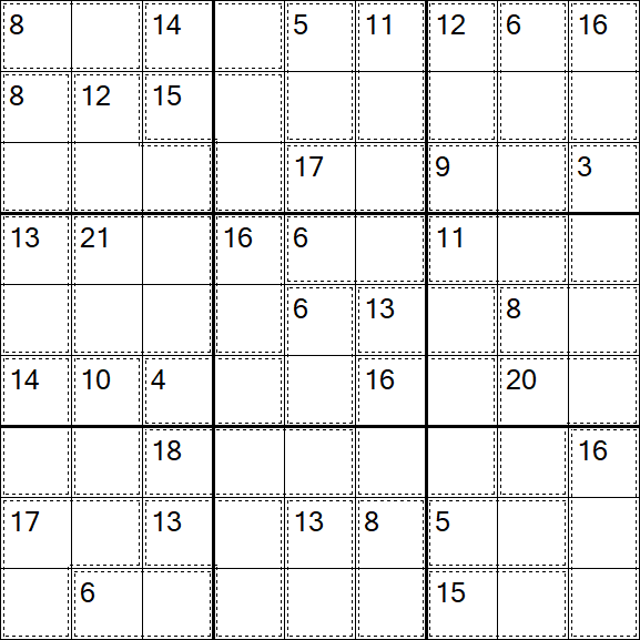 Killer Sudoku - Easy
